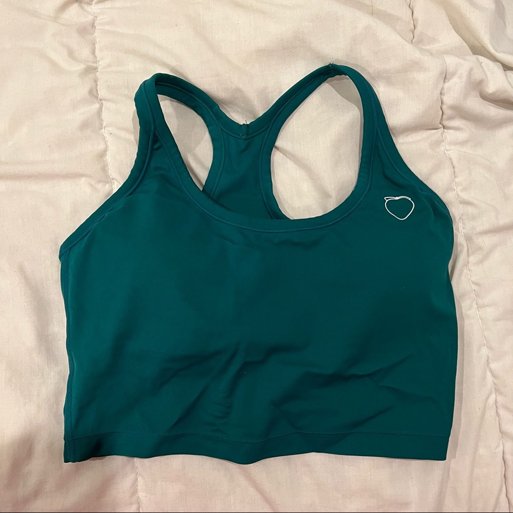 Peachy Bunz Green Workout Tank
